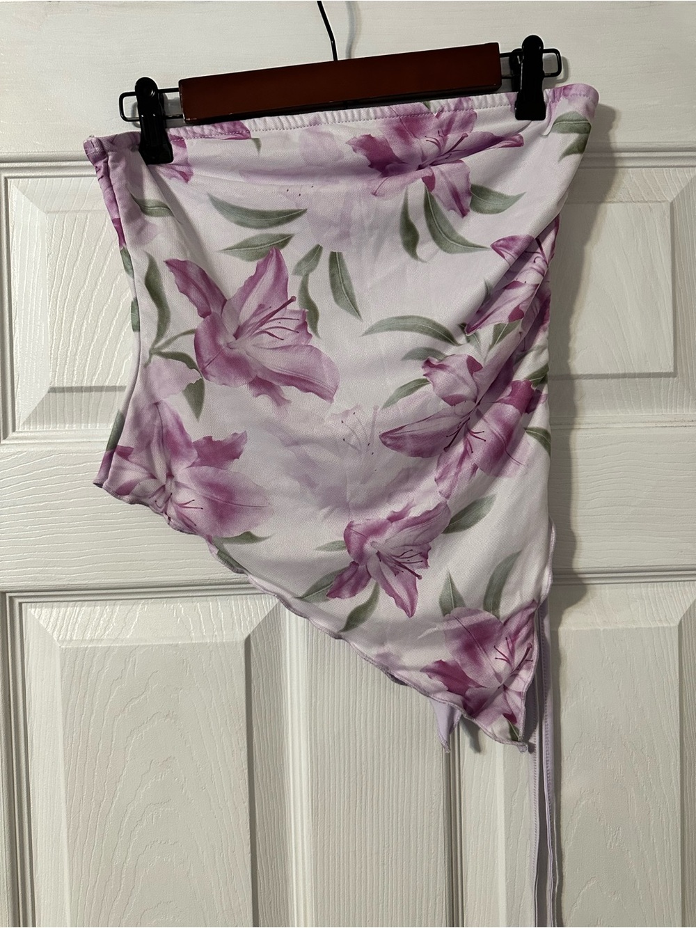 Purple Floral Tube Top